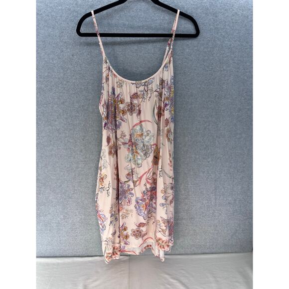 Papinelle Women’s sz L Floral Night Gown Pajamas  Soft Cozy Pockets Knee Length - Picture 6 of 13